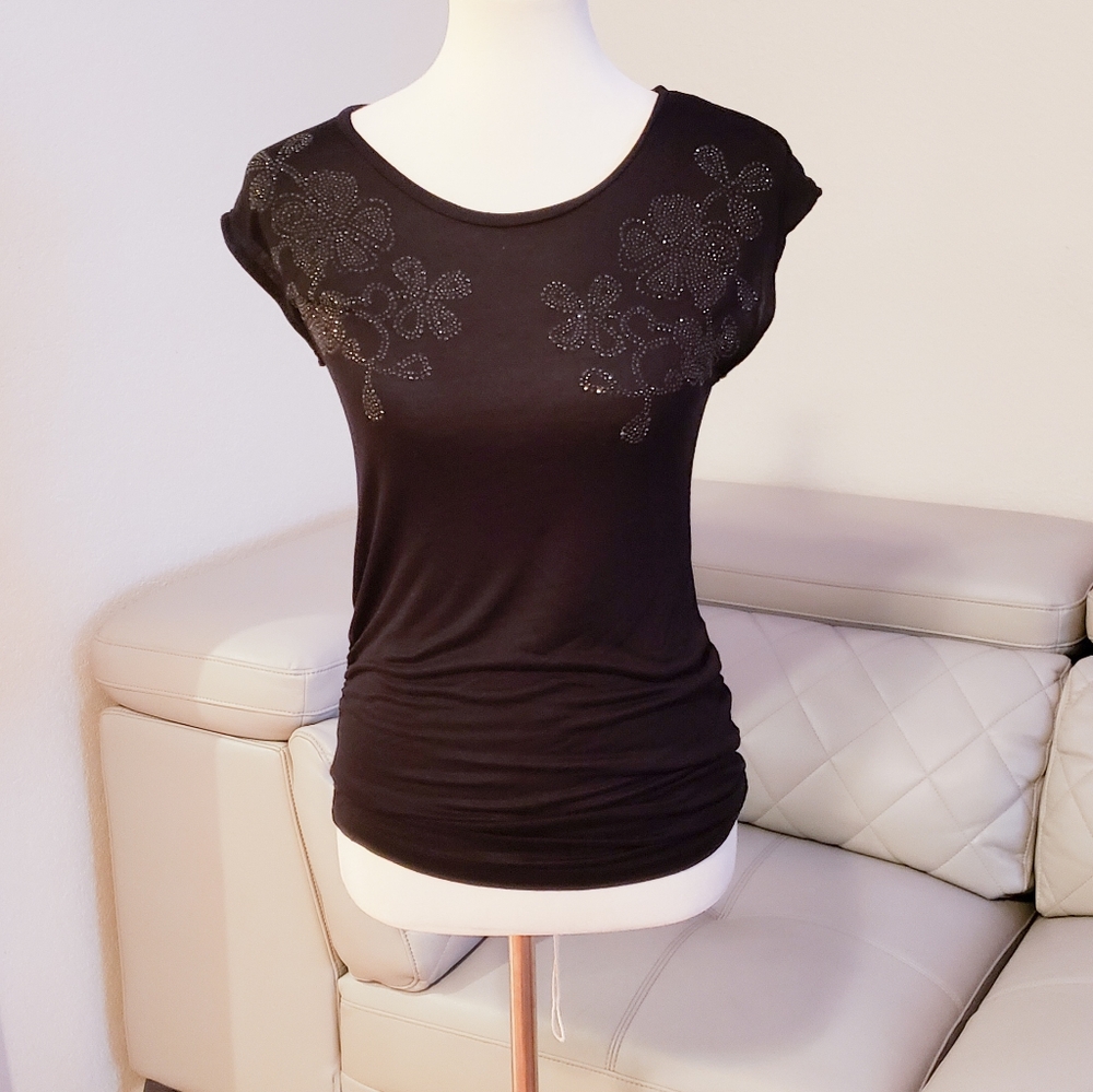 MAMA black maternity top size S